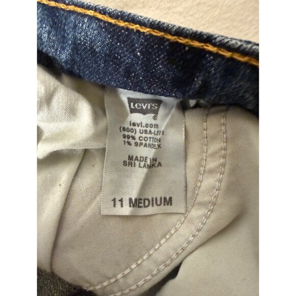 Levi's 524 Too Superlow Bootcut Jeans Dark Wash 11 Medium Stretch Y2K  low rise - Picture 11 of 11